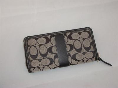 discounted coach wallets - 6k12 black/white